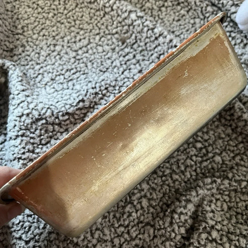 Vintage Bake King Small Metal Loaf Pan 9 3/4‎ x 5 3/4 x 2 3/4 Bread Pan MCM